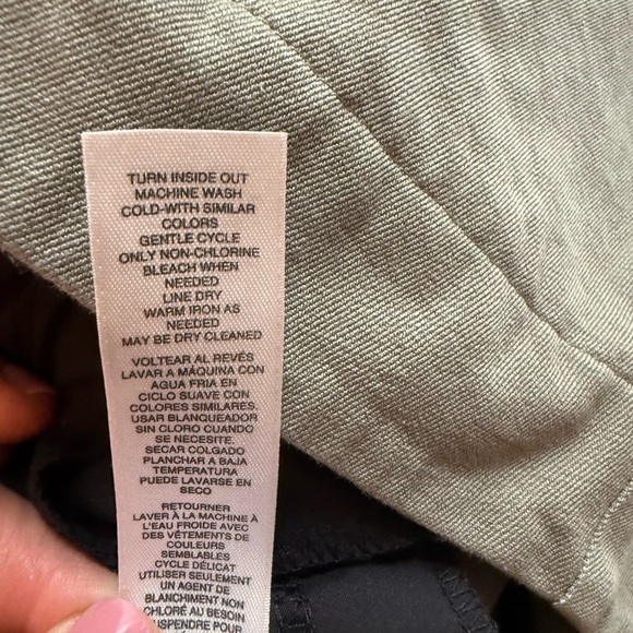 Chico's | Olive Green So Slimming Straight Leg Stretch Pants | Chico’s Sz 1 - Picture 6 of 6